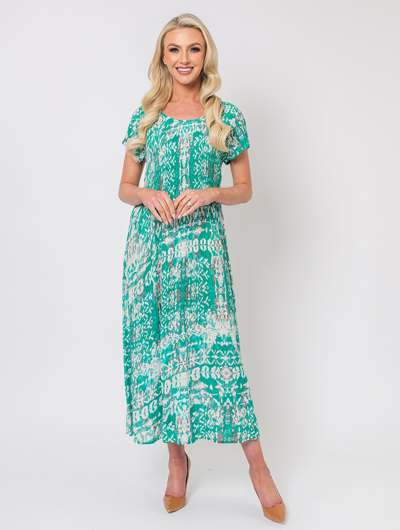 knee length dresses for ladies Tribal Print Dress