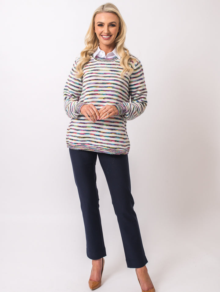 Stripe Knit - Cream Multi