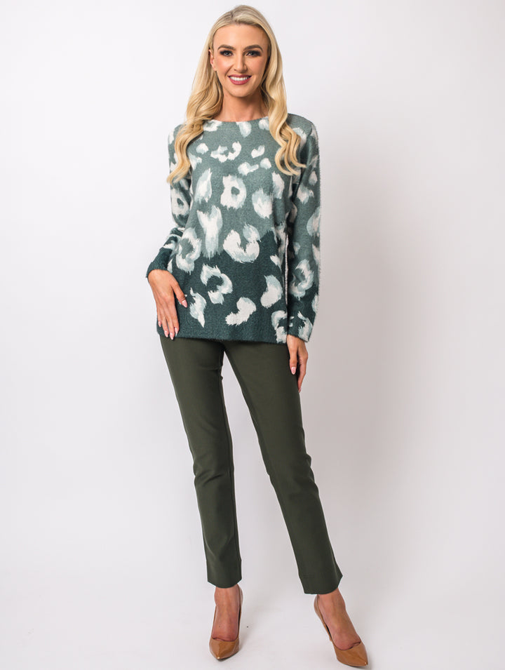 Printed Knit - Teal
