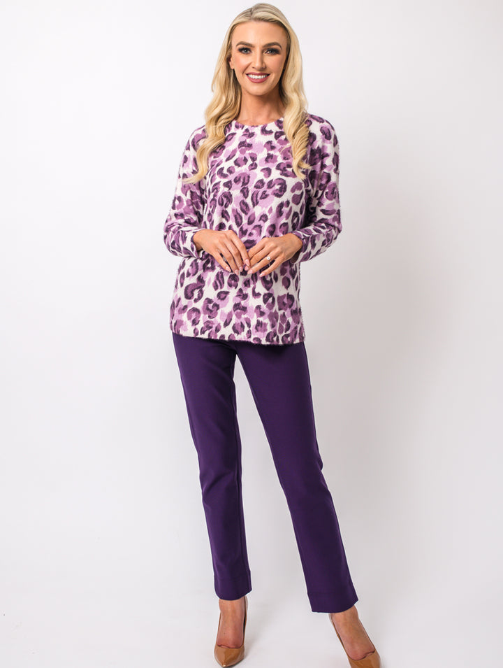 Printed Knit - Damson Multi