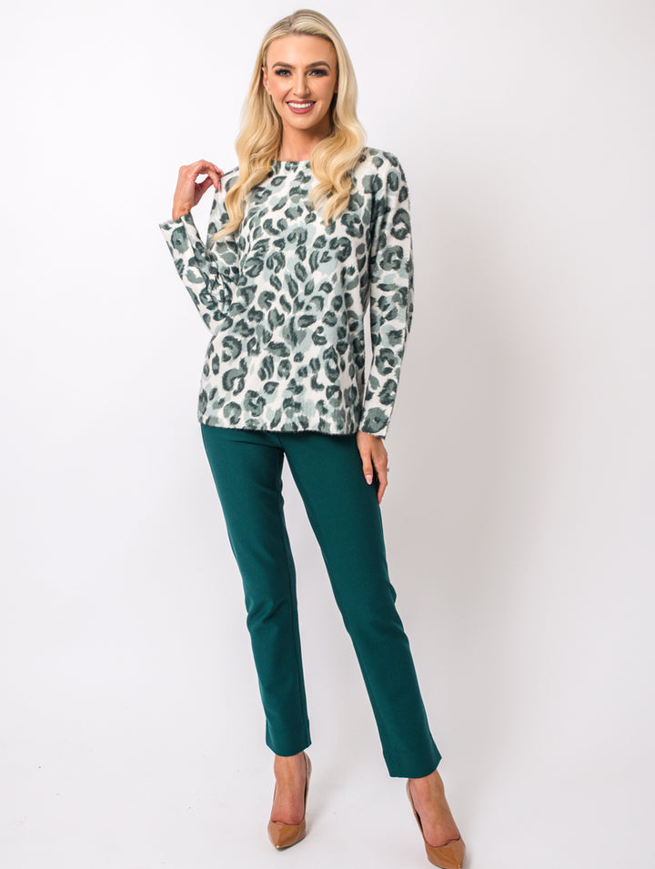 Printed Knit - Teal Multi