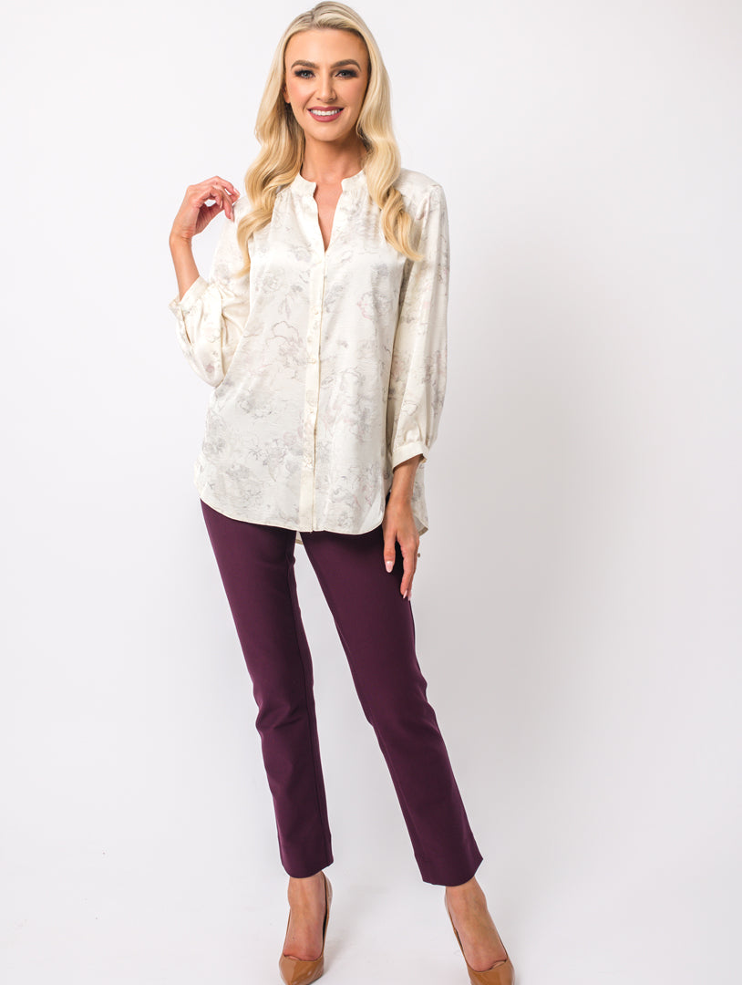Print Blouse - Ivory