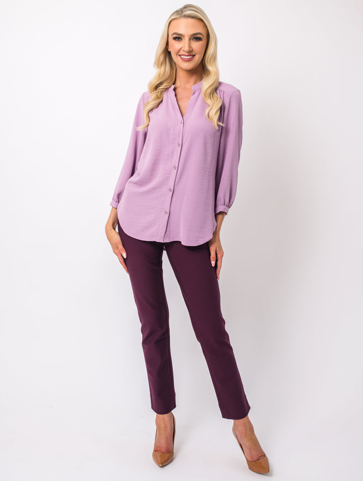 3/4 Sleeve Blouse - Lavender