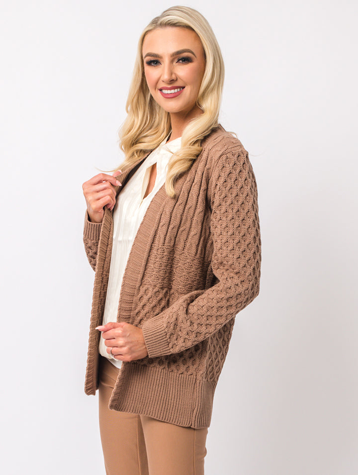 Edge To Edge Cardigan - Beige