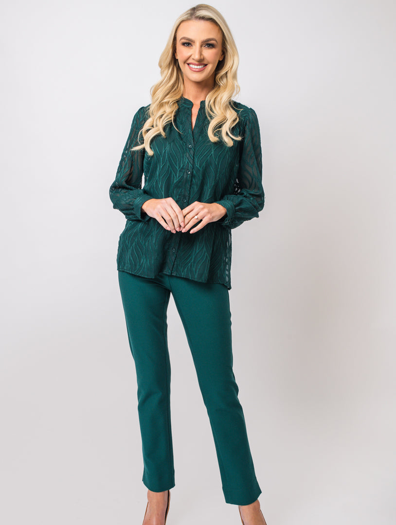 Lined Blouse - Teal