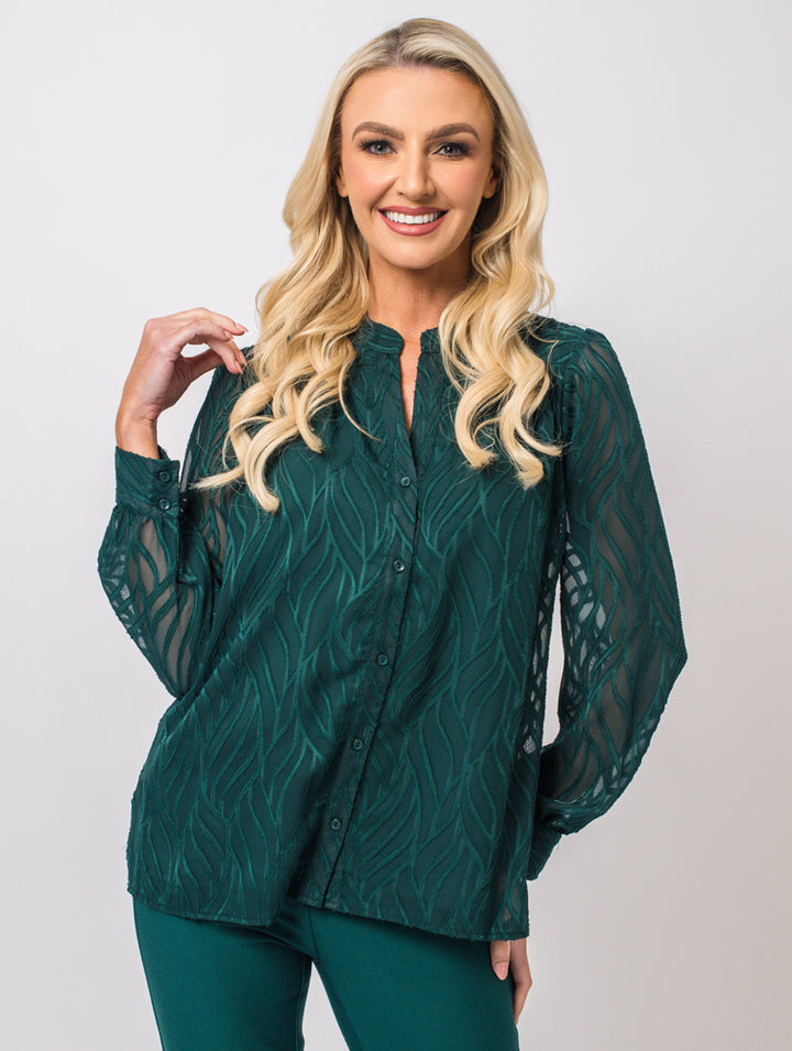 Lined Blouse - Teal