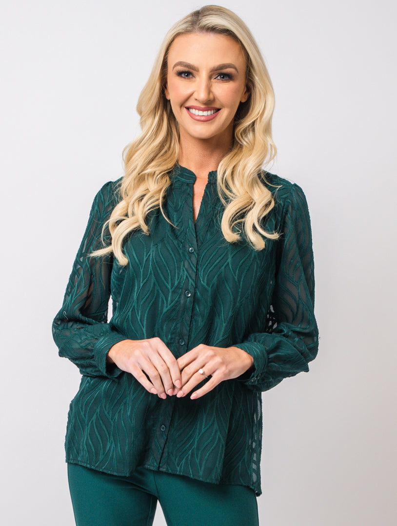 Lined Blouse - Teal