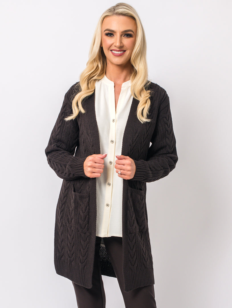 Pocket Cardi - Chocolate