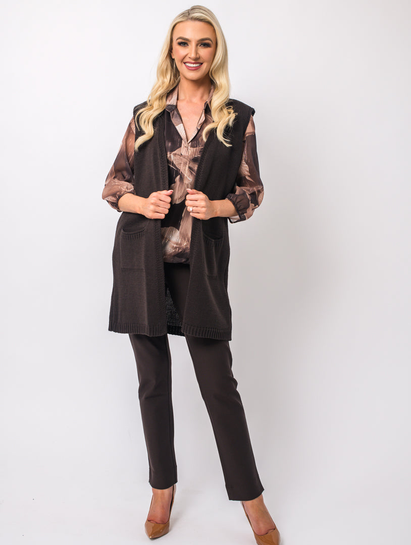 Revere Lined Blouse - Camel