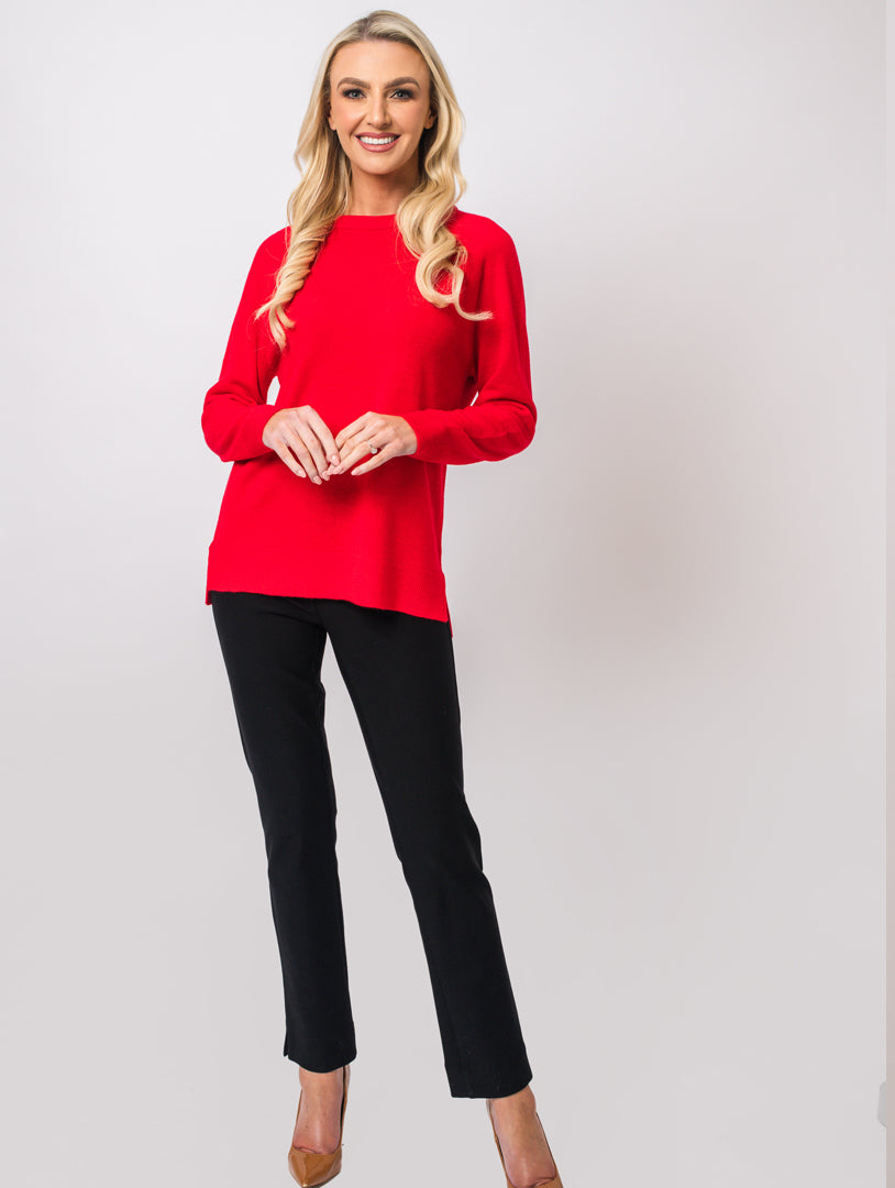 Crew Neck Knit - Red