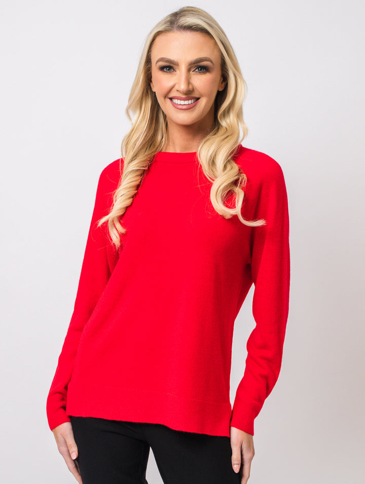 Crew Neck Knit - Red