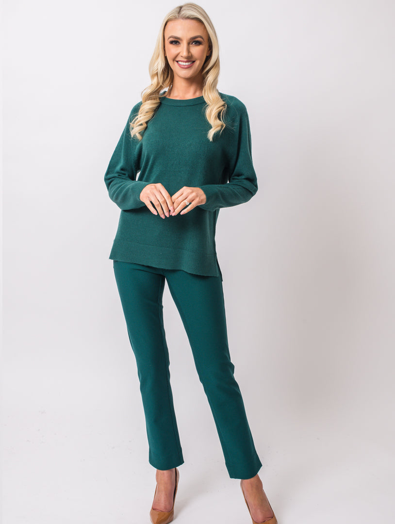 Crew Neck Knit - Teal