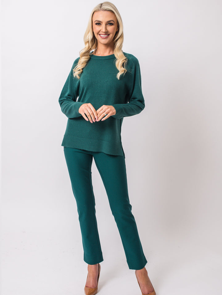 Crew Neck Knit - Teal