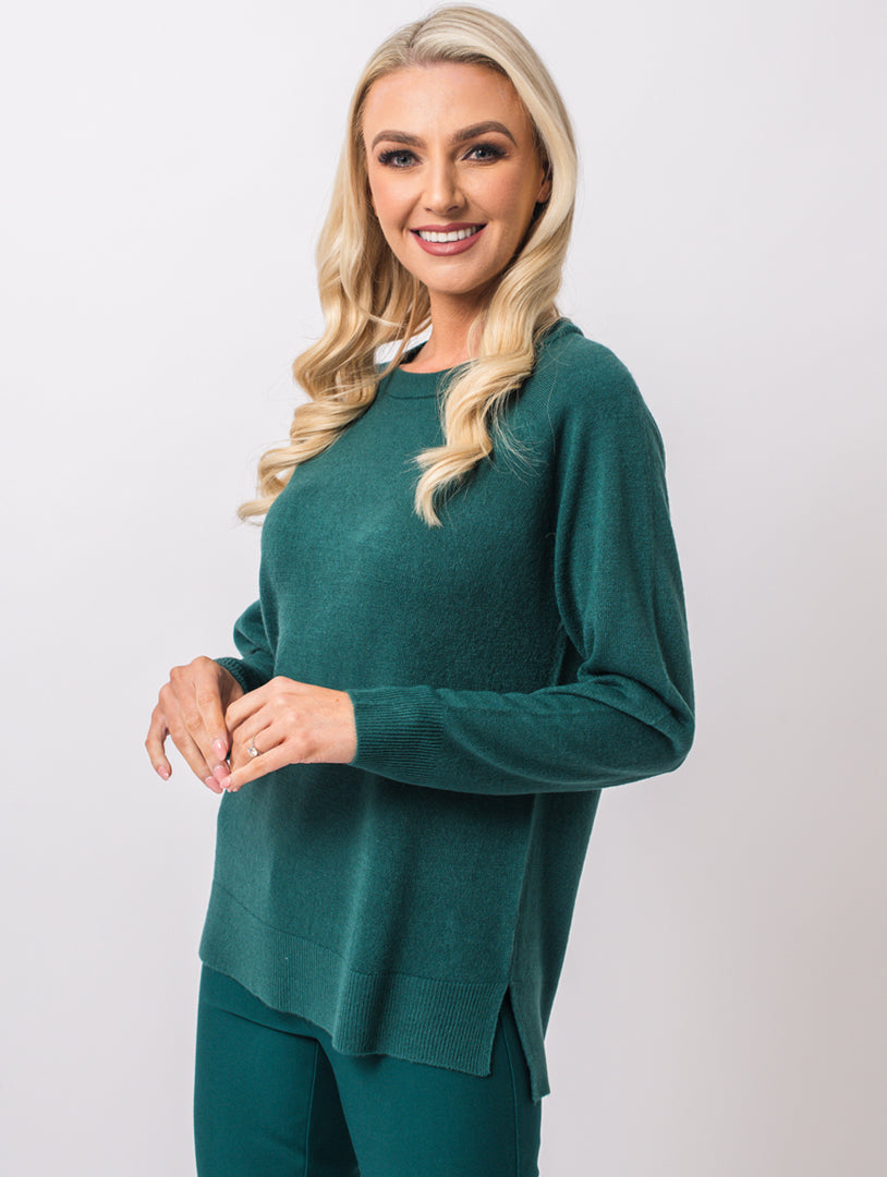 Crew Neck Knit - Teal