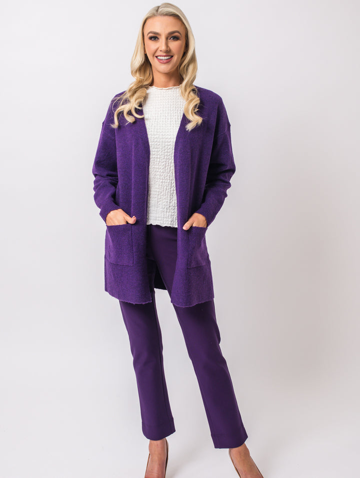 Luxury Cardigan - Damson