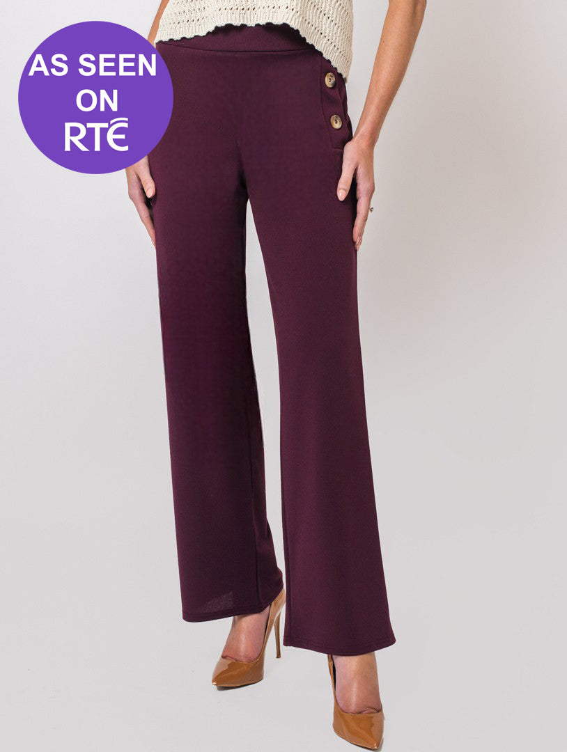 27" Katy Trousers - Wine