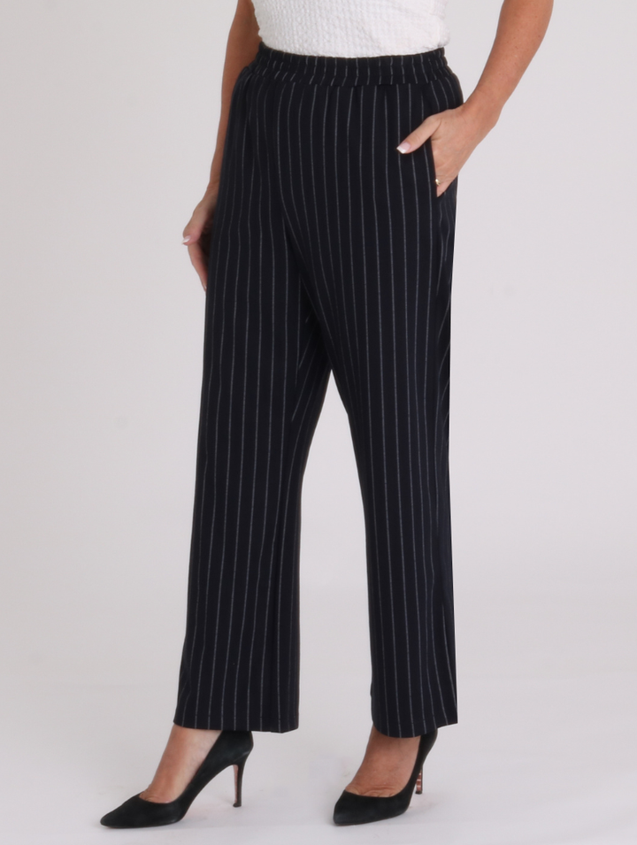 27" Pinstripe Molly Trousers - Navy