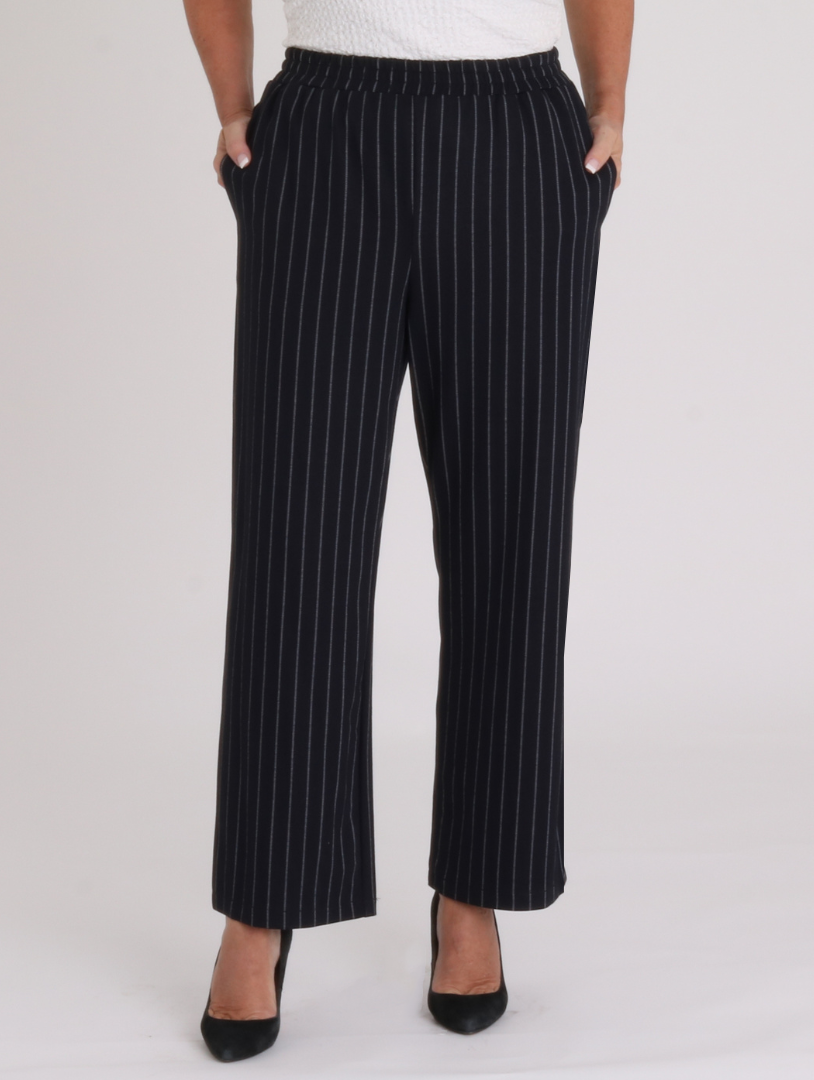 27" Pinstripe Molly Trousers - Navy