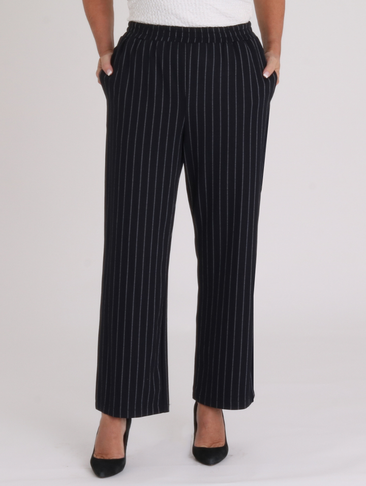 27" Pinstripe Molly Trousers - Navy