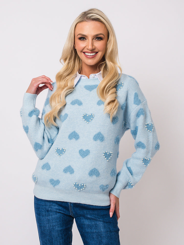 Pearl Knit - Blue