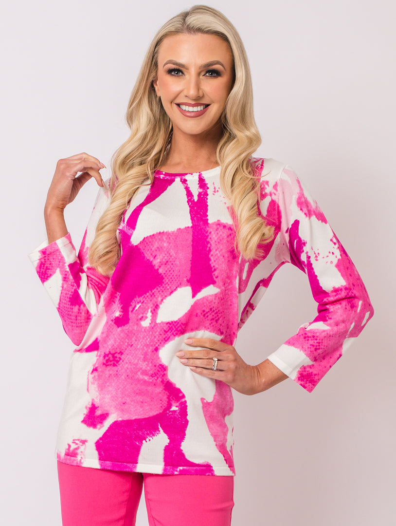 Luxury Knit - Cerise Multi