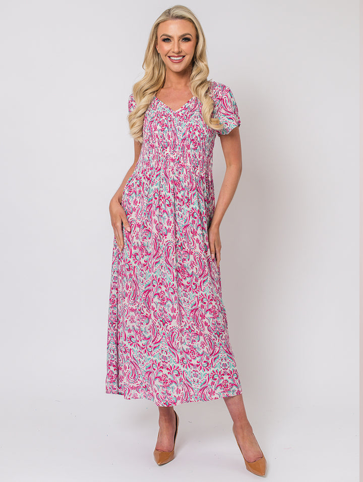 Print Dress - Mint