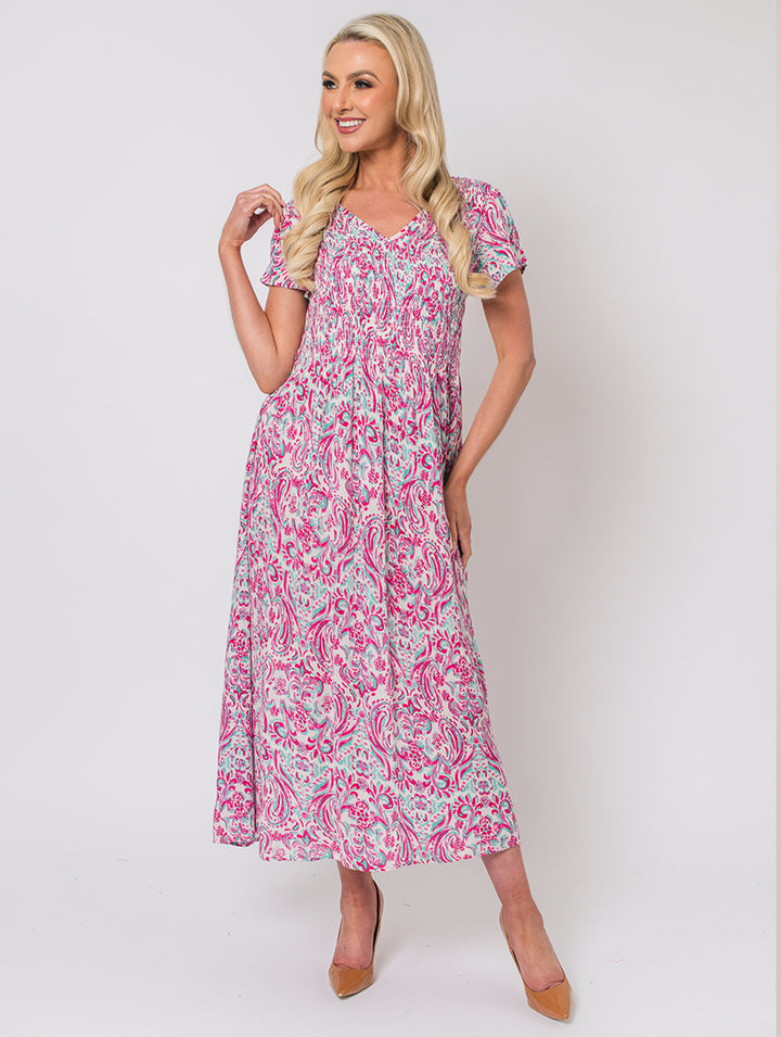 Print Dress - Mint