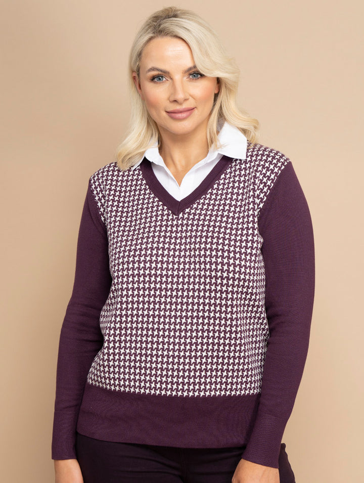 Shirt Jumper - Plum