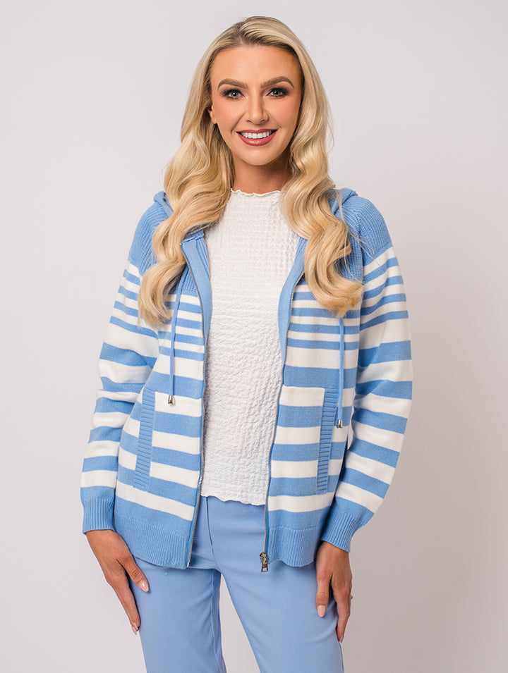 Zip Cardigan - Blue