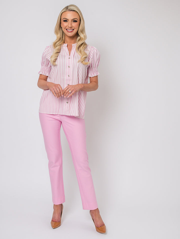 Half Sleeve Blouse - Baby Pink
