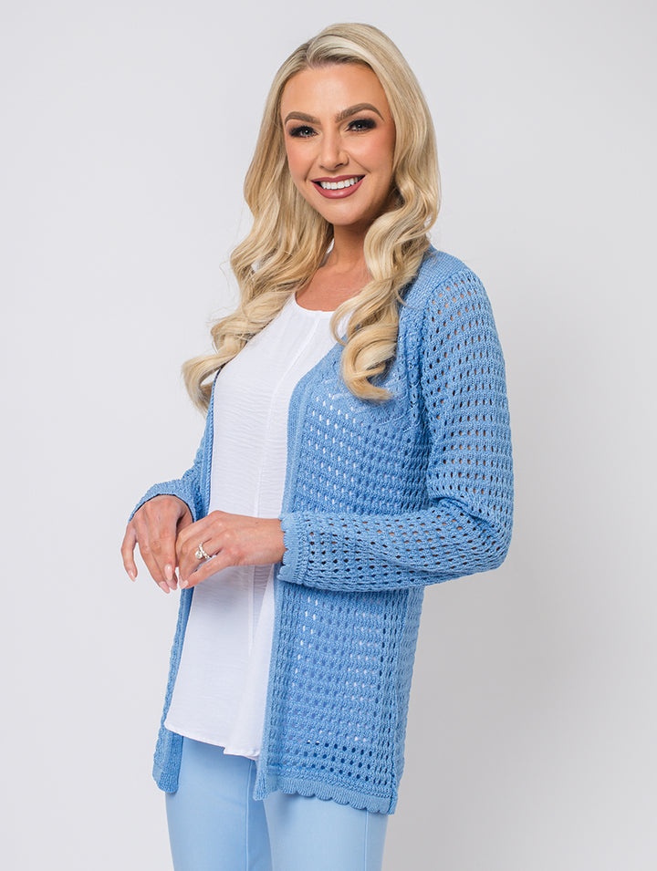 Edge to Edge Cardigan - Baby Blue