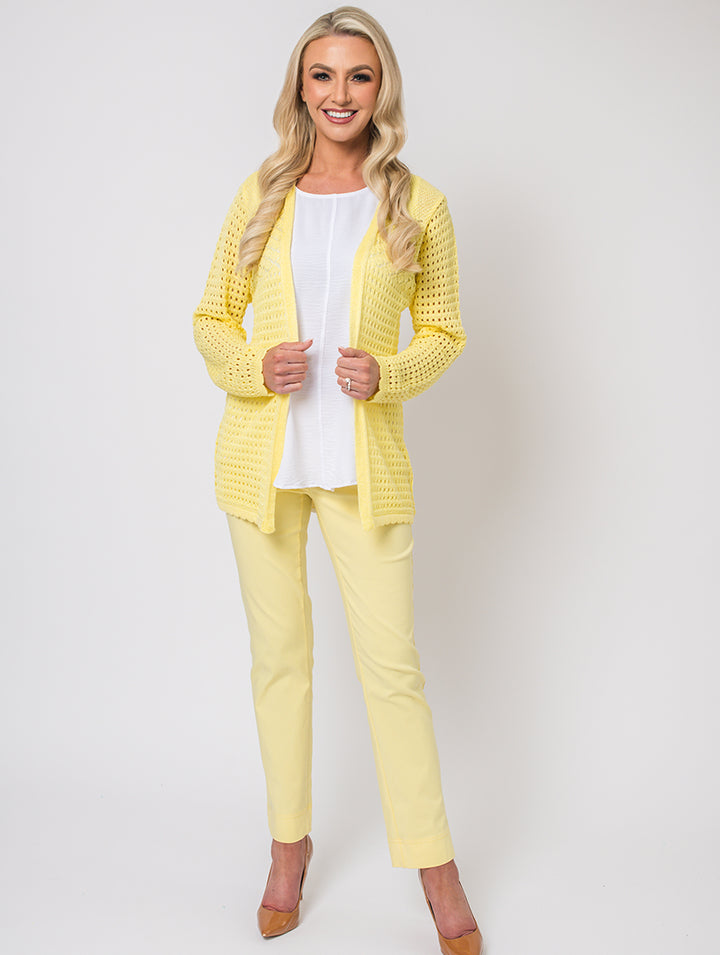Edge to Edge Cardigan - Lemon