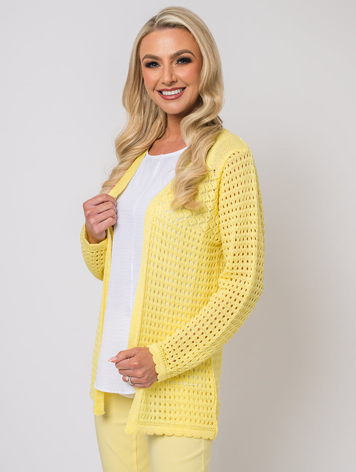 Edge to Edge Cardigan - Lemon