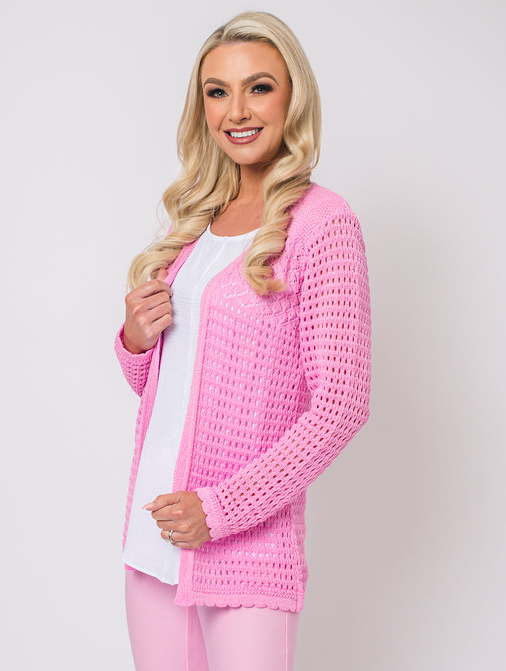 Edge to Edge Cardigan - Baby Pink