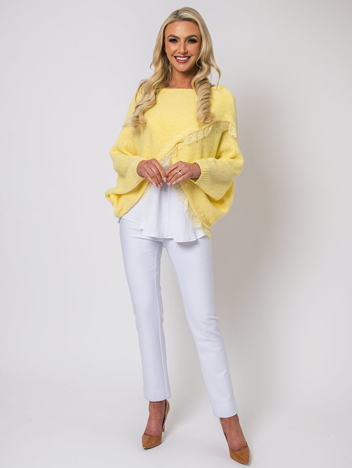 Crossover Top - One Sizes - Sizes 10-16 - Lemon