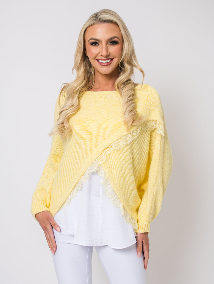 Crossover Top - One Sizes - Sizes 10-16 - Lemon