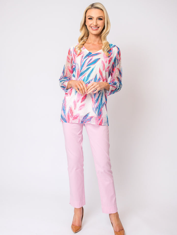 Lace Top - Pink Multi