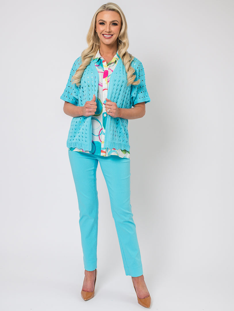 Batwing Cardigan - Turq
