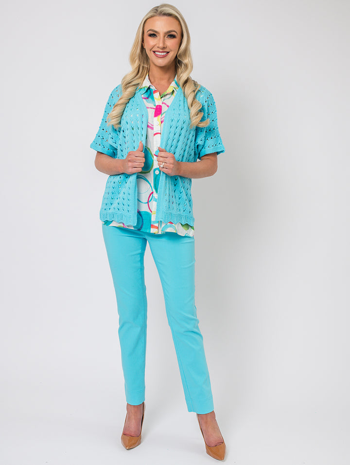 Batwing Cardigan - Turq