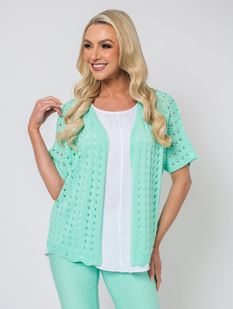 Batwing Cardigan - Mint