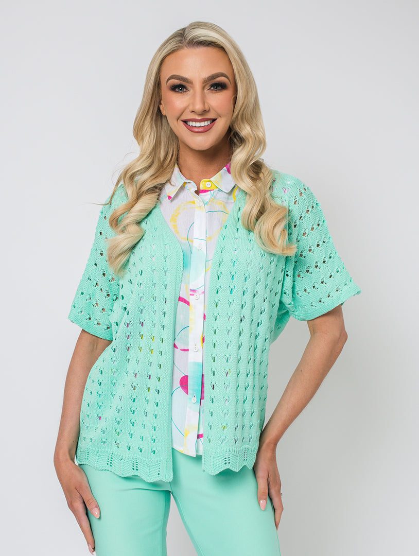 Batwing Cardigan - Mint