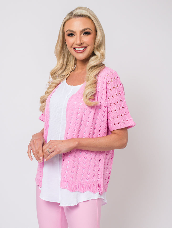 Batwing Cardigan - Baby Pink