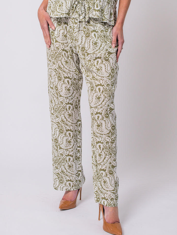 27" Elasticated Trouser - Khaki