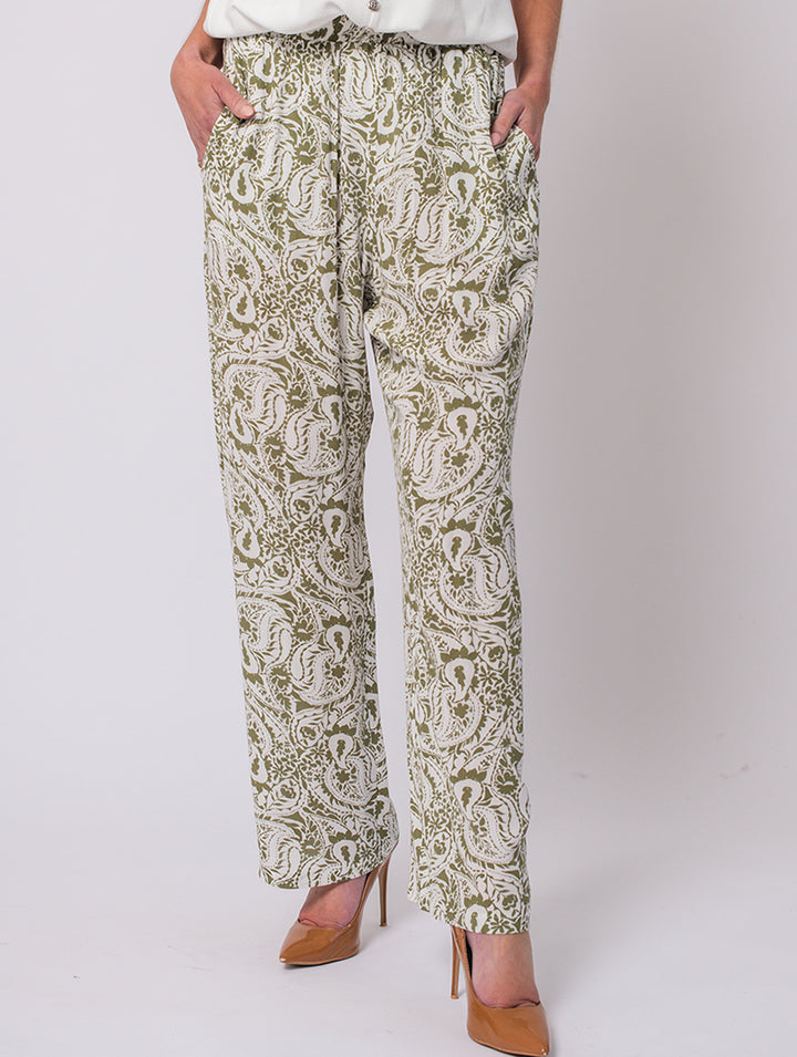 27" Elasticated Trouser - Khaki