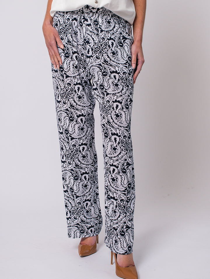 27" Elasticated Trouser - Navy
