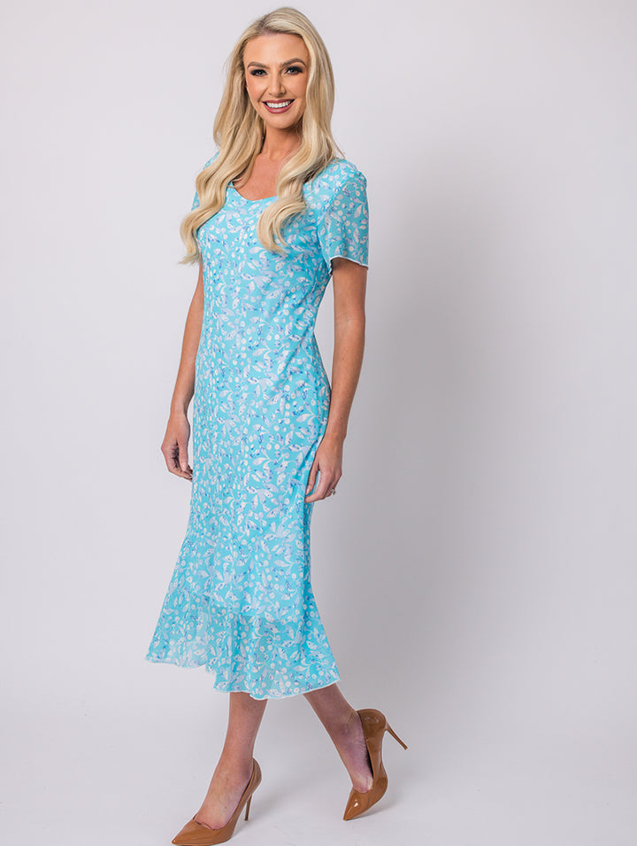 Lined Dress - Turq