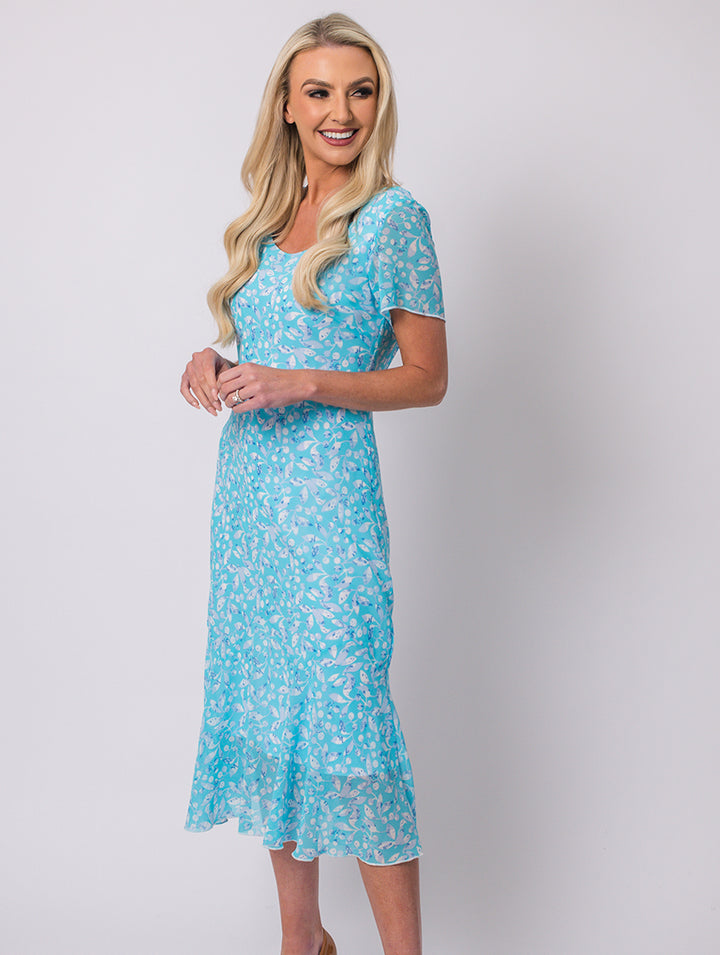 Lined Dress - Turq