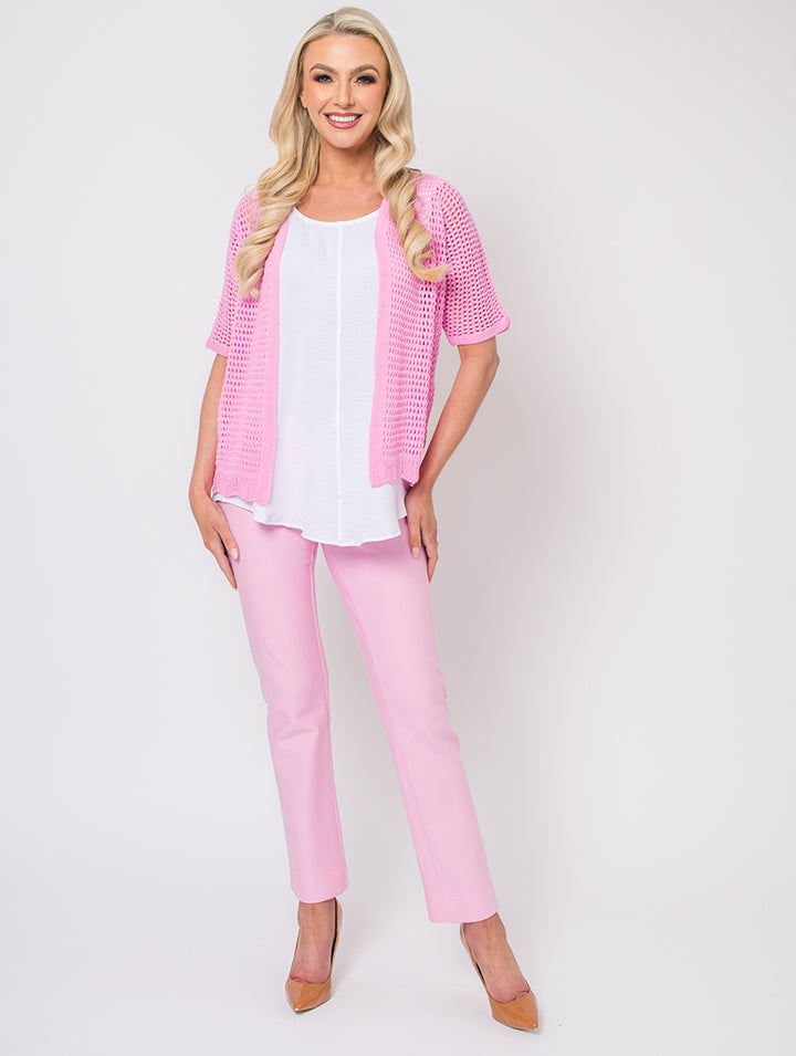 Knit Cardigan - Baby Pink