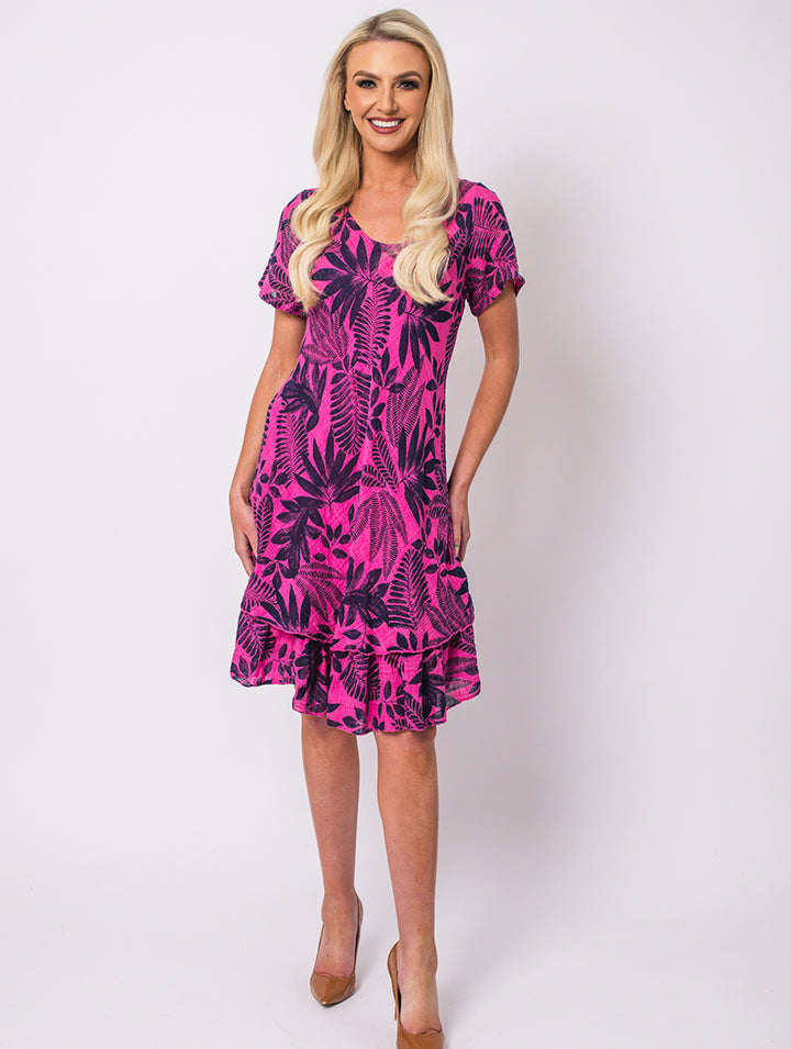 Short Dress - Fuschia