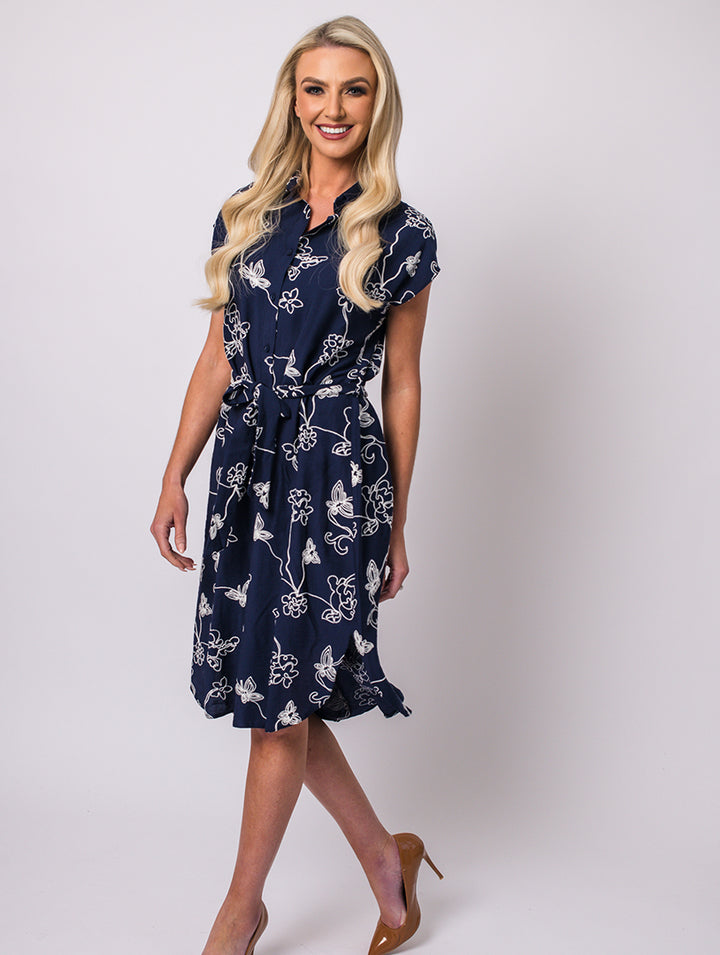 Sleeveless Dress - Navy
